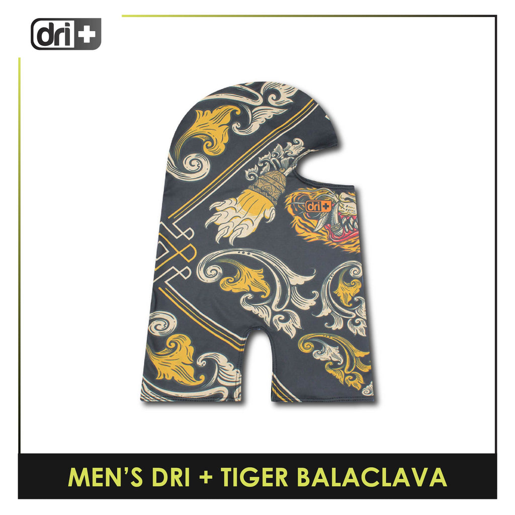 Dri Plus Men's Tiger 2022 Washable Multi-Functional Moisture Wicking Balaclava 1 piece DAMBTIGER21 (Limited Edition)