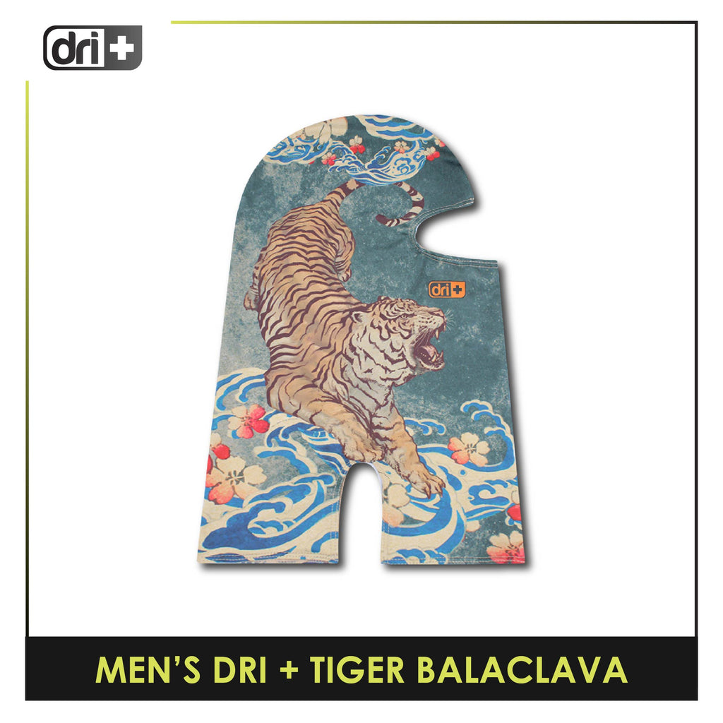 Dri Plus Men's Tiger 2022 Washable Multi-Functional Moisture Wicking Balaclava 1 piece DAMBTIGER21 (Limited Edition)