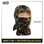 Dri Plus Men's Army Trooper Series Washable Multi-Functional Moisture Wicking Balaclava 1 piece DMBAT2401