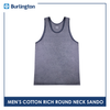 Burlington Men's OVERRUNS Cotton-Rich  1 piece Round Neck Sando GMSSCO1