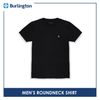 Burlington Men's OVERRUNS Cotton-Rich Round Neck Shirt 1 piece GMSRCO1
