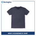 Burlington Men's OVERRUNS Cotton-Rich Round Neck Shirt 1 piece GMSRCO1 (6671357739113)