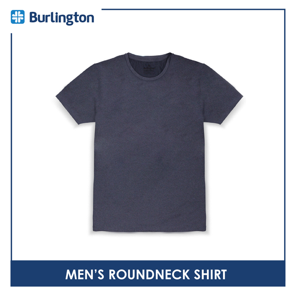 Burlington Men's OVERRUNS Cotton-Rich Round Neck Shirt 1 piece GMSRCO1 (6671357739113)