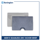 Burlington Men's OVERRUNS Nylon 2IN1 Boxer Brief OGTMBBGCO1 (Limited Time Offer)