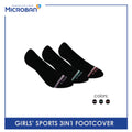 Microban Girls’ Cotton Thick Sports Foot Cover 3 pairs in a pack VGSFG1