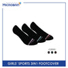 Microban Girls' Cotton Thick Sports Foot Cover 3 pairs in a pack VGSFG1
