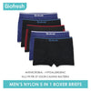 Biofresh Men's Nylon Breathable Boxer Brief 5 pieces in 1 pack OUMBBG2 (Limited Time Offer)