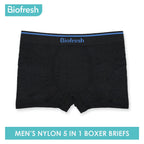 Biofresh Men's Antimicrobial Seamless Boxer Brief 5 pieces in a pack OUMBBG2 (6701151420521)
