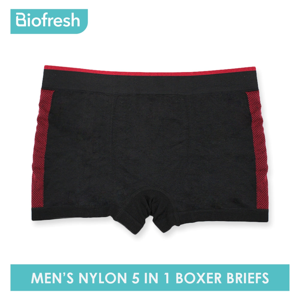 Biofresh Men's Antimicrobial Seamless Boxer Brief 5 pieces in a pack OUMBBG2 (6701151420521)