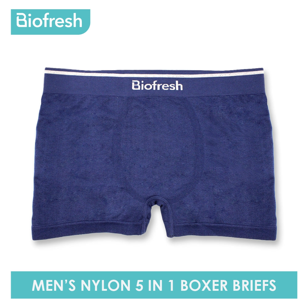 Biofresh Men's Antimicrobial Seamless Boxer Brief 5 pieces in a pack OUMBBG2 (6701151420521)