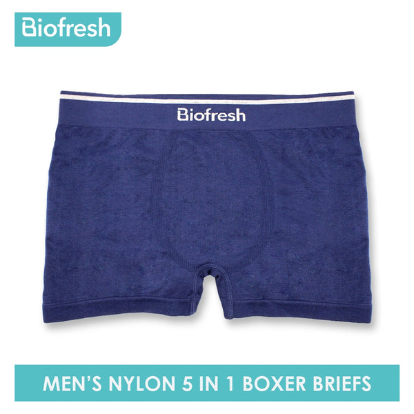 Biofresh Men's Antimicrobial Seamless Boxer Brief 5 pieces in a pack OUMBBG2 (6701151420521)