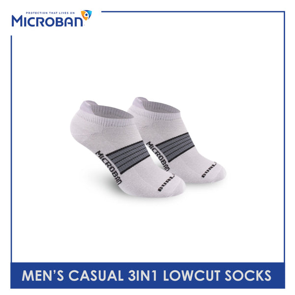 Microban Men's Cotton Lite Casual Low Cut Socks 3 pairs in a pack VMCG2201