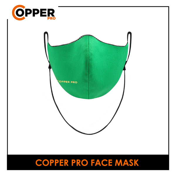 Burlington Unisex Copper Pro Antimicrobial Face Mask ind1 CPBMMASK1/CPBLMASK1