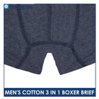 Burlington Men's Cotton Boxer Brief 3 pieces in a pack GTMBBG11