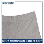 Burlington Men's Cotton Boxer Brief 3 pieces in a pack GTMBBG13