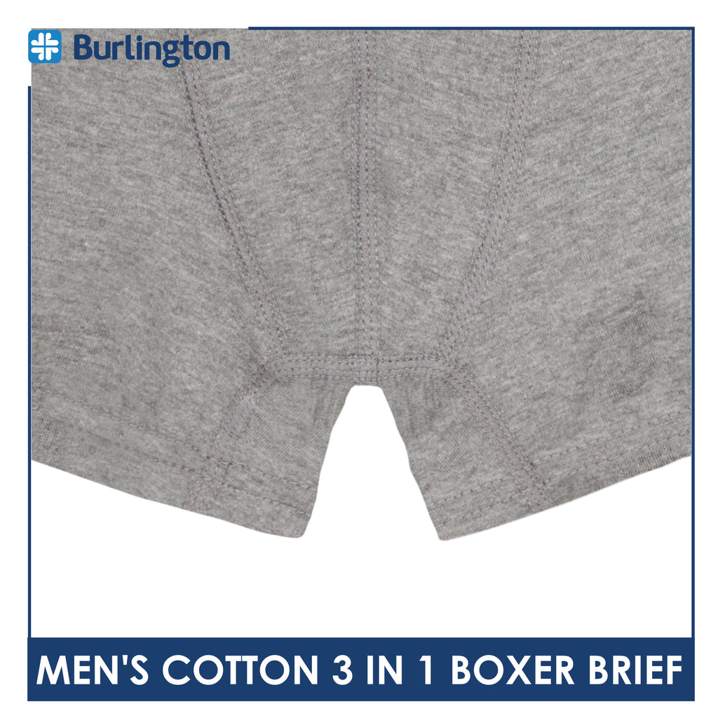 Burlington Men's Cotton Boxer Brief 3 pieces in a pack GTMBBG13