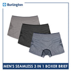 Burlington Men's Seamless Boxer Brief 3 pieces in a pack GTMBBG17