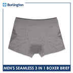 Burlington Men's Seamless Boxer Brief 3 pieces in a pack GTMBBG17