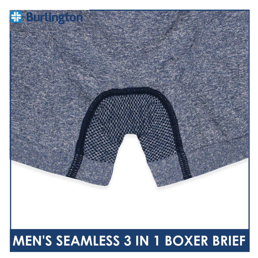 Burlington Men's Seamless Boxer Brief 3 pieces in a pack GTMBBG17