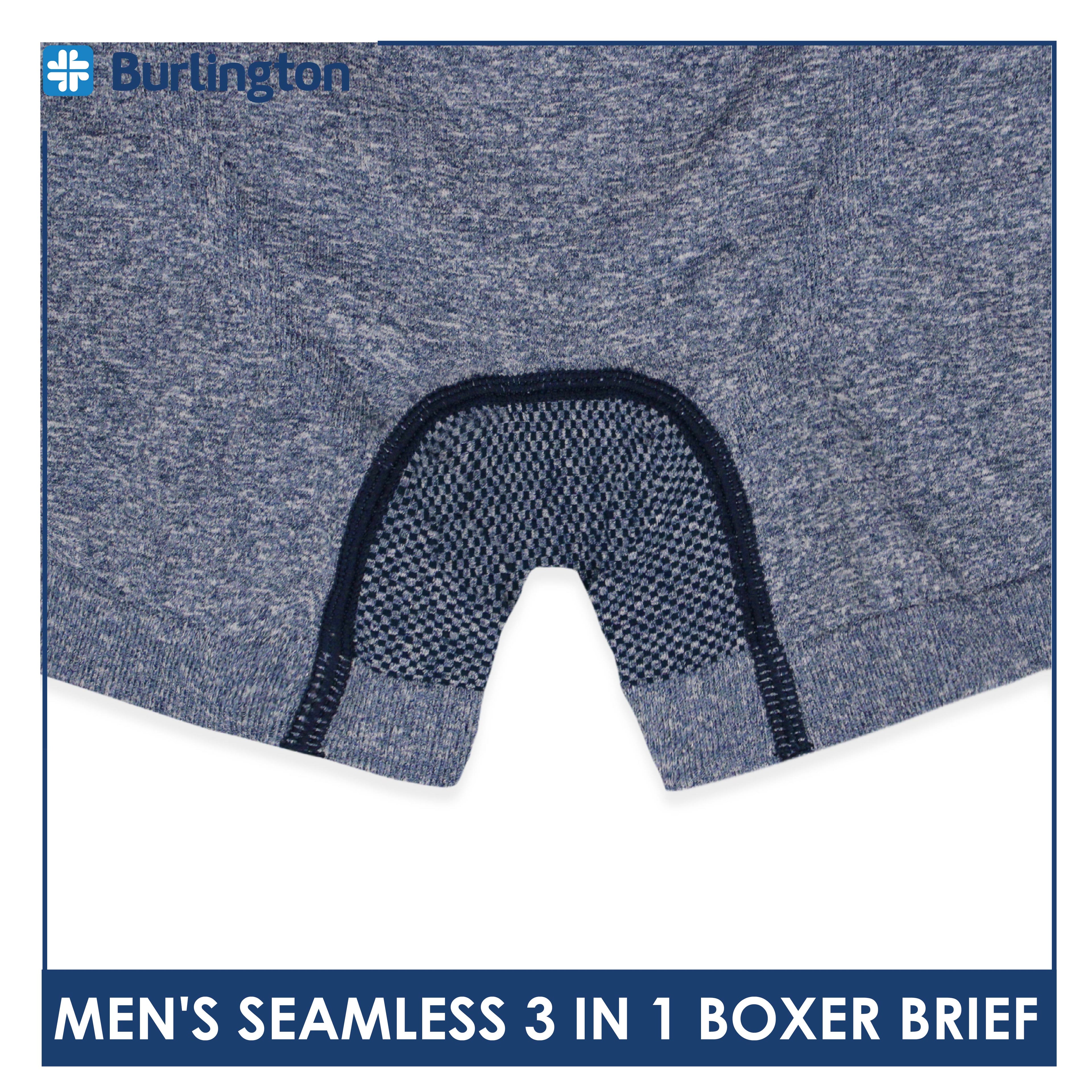 Burlington Men's Seamless Boxer Brief 3 pieces in a pack GTMBBG17