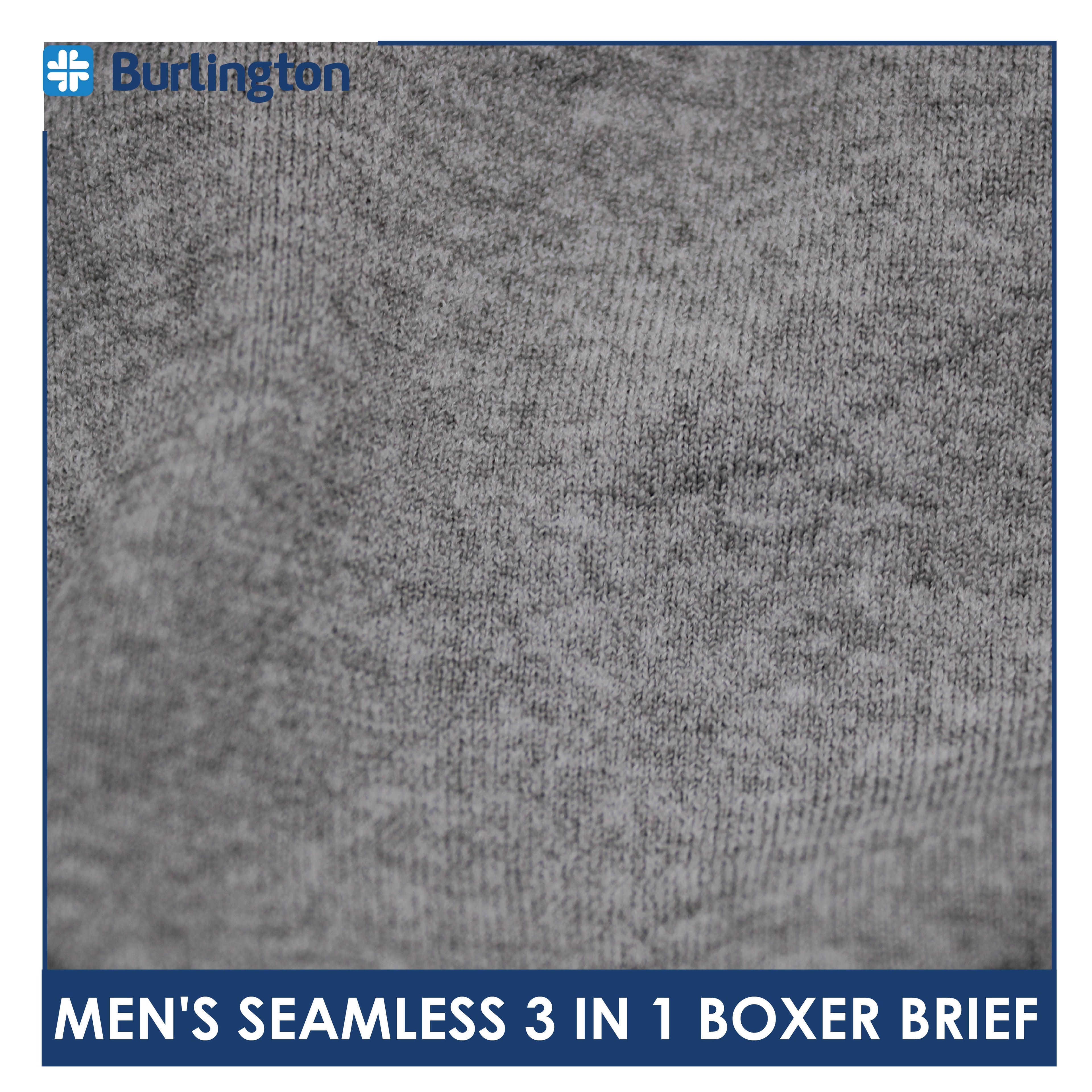 Burlington Men's Seamless Boxer Brief 3 pieces in a pack GTMBBG17