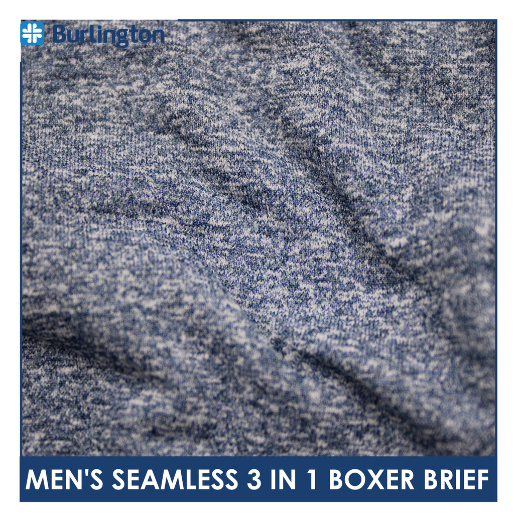 Burlington Men's Seamless Boxer Brief 3 pieces in a pack GTMBBG17