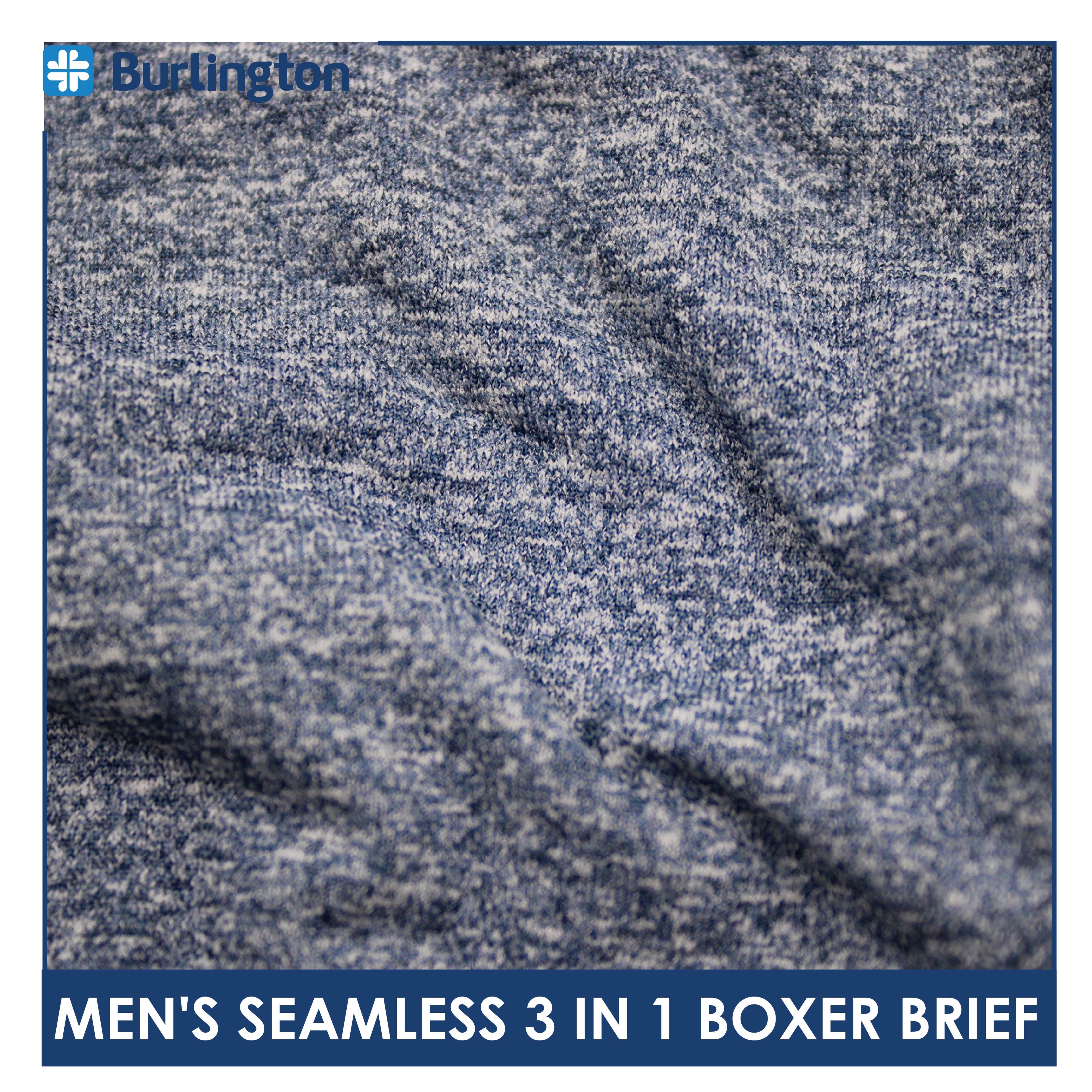 Burlington Men's Seamless Boxer Brief 3 pieces in a pack GTMBBG17