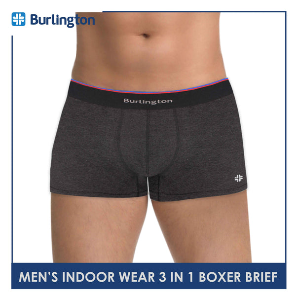 Burlington 3in1 Men's Boxer Brief Cotton Classics Underwear GTMBBVG0401 (6658948005993)