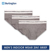 Burlington Men's Cotton-Rich Comfort Brief 3 pieces in a pack Underwear GTMBCS01 (Limited Time Offer)