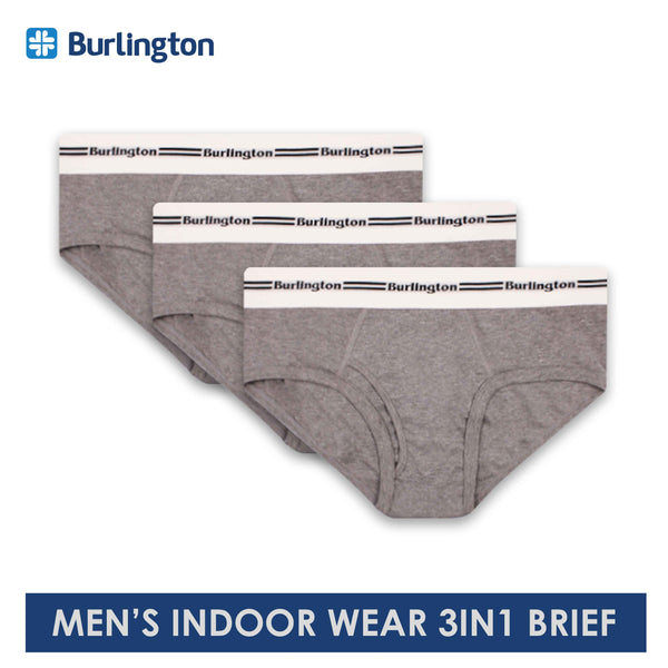 Burlington 3in1 Men's Brief Cotton-Rich Underwear GTMBCS01 (Limited Time Offer) (6659652354153)