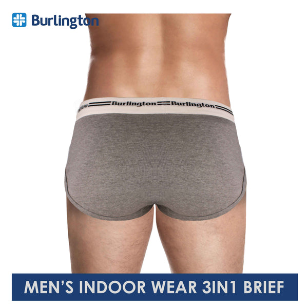 Burlington 3in1 Men's Brief Cotton-Rich Underwear GTMBCS01 (Limited Time Offer) (6659652354153)