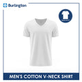 Burlington Men's Cotton Classic Regular Fit V-Neck Shirt 1 piece GTMSCV1