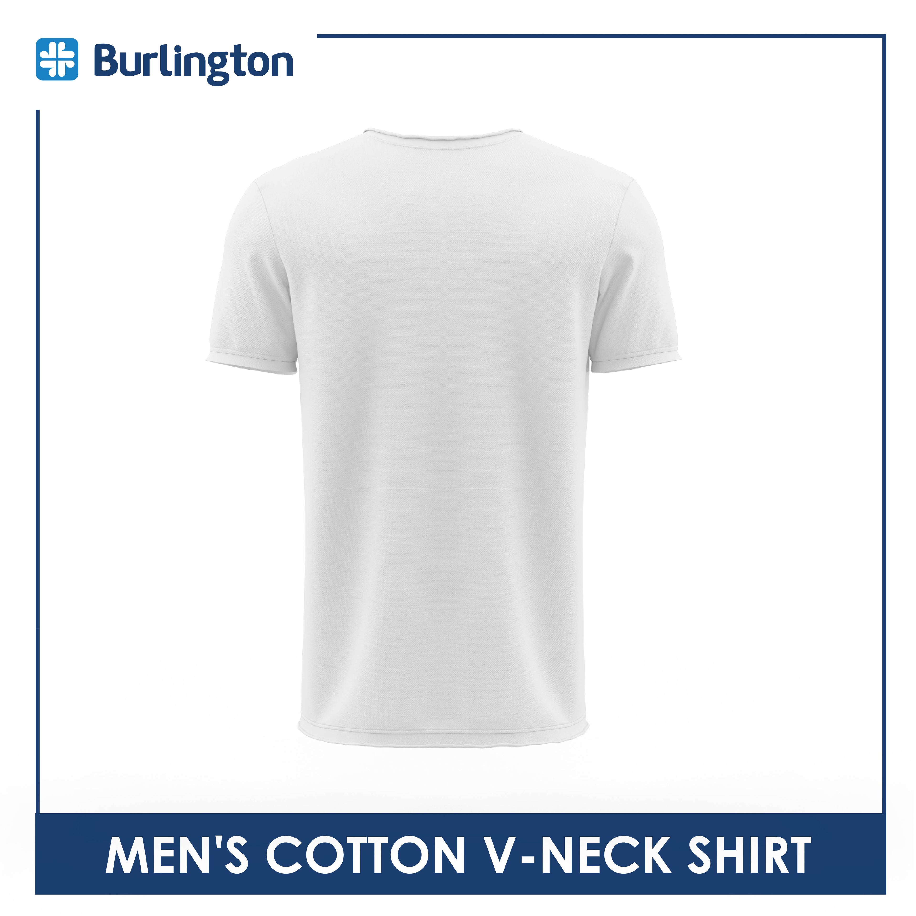 Burlington Men's Cotton Classic Regular Fit V-Neck Shirt 1 piece GTMSCV1