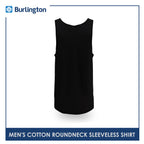 Burlington Men's Cotton Premium Slim Fit Sleeveless Shirt 1 piece GTMSSP1
