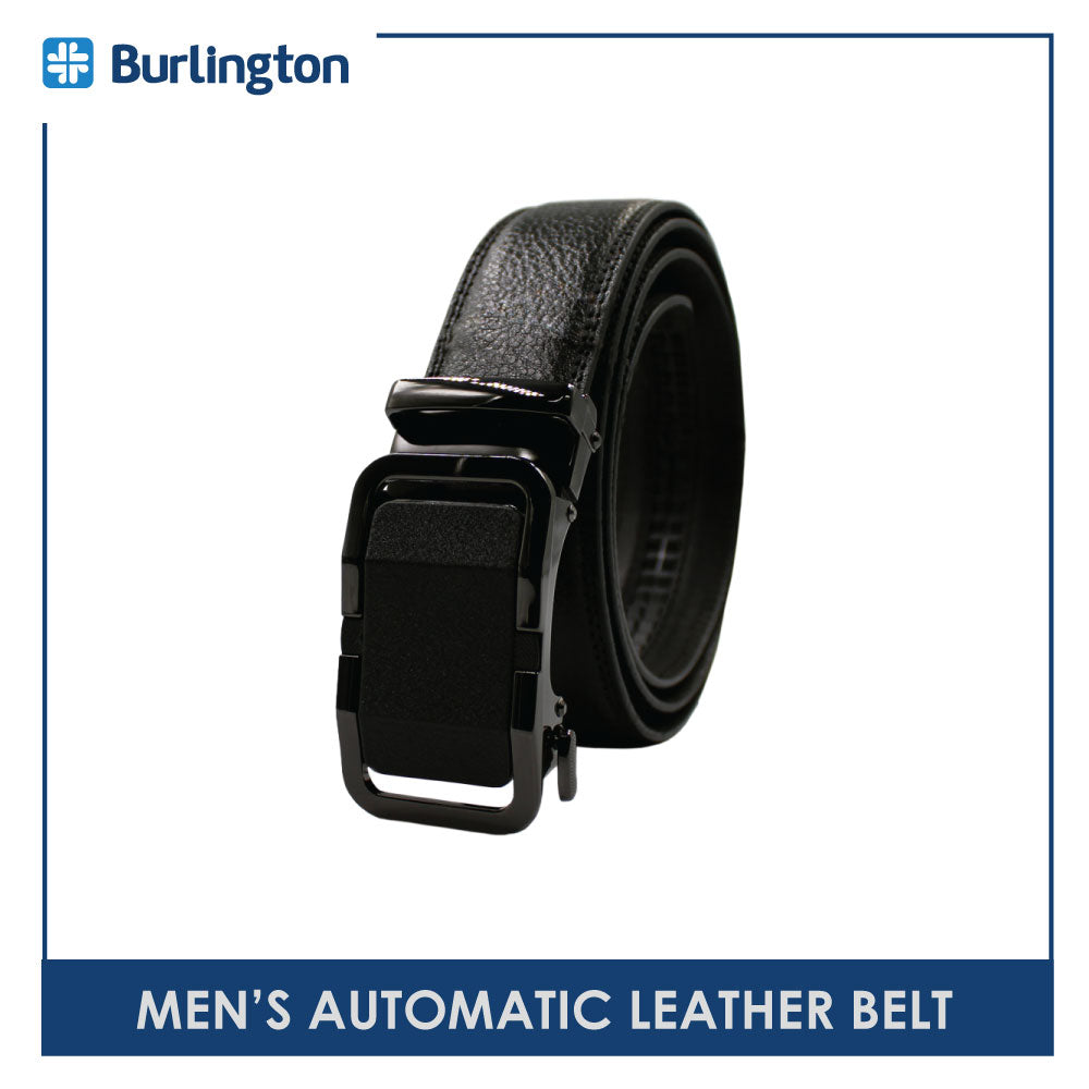 Burlington Men's Automatic Buckle Genuine Leather Belt 1 piece JMLA2401