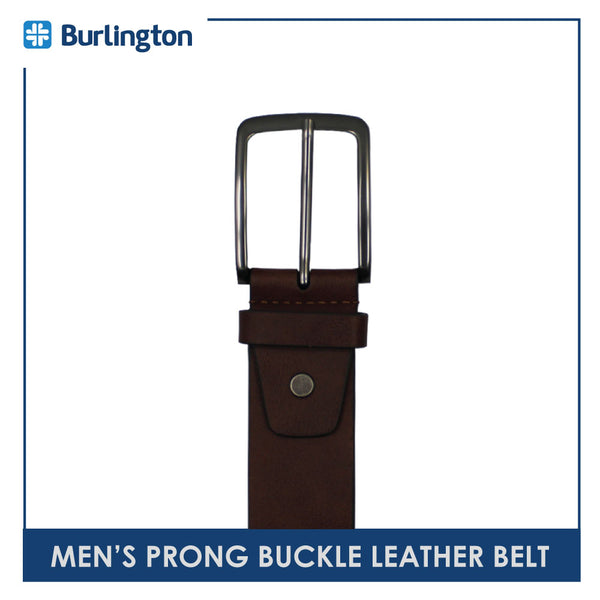 Burlington Men's Prong Buckle Genuine Leather Belt 1 Piece JMLP2401
