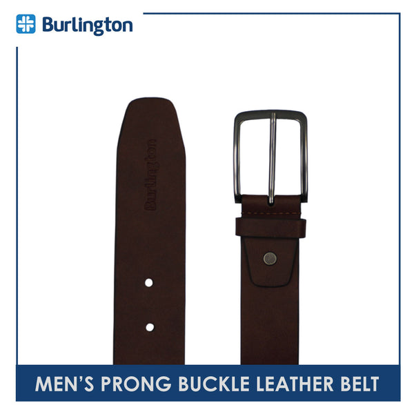 Burlington Men's Prong Buckle Genuine Leather Belt 1 Piece JMLP2401