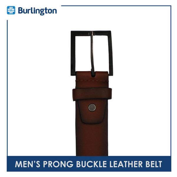 Burlington Men's Prong Buckle Genuine Leather Belt 1 Piece JMLP2402