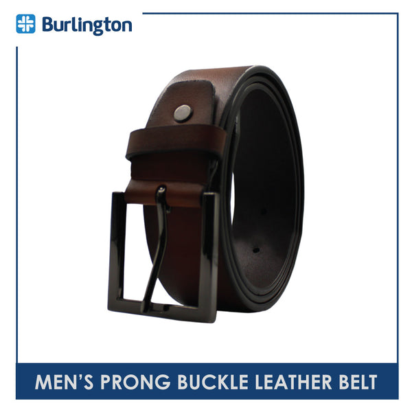 Burlington Men's Prong Buckle Genuine Leather Belt 1 Piece JMLP2402