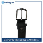 Burlington Men's Prong Buckle Genuine Leather Belt 1 Piece JMLP2403