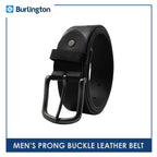 Burlington Men's Prong Buckle Genuine Leather Belt 1 Piece JMLP2403