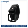 Burlington Men's Prong Buckle Genuine Leather Belt 1 Piece JMLP2404