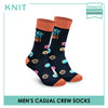 KNIT KMC1808 Men's Casual Crew Socks