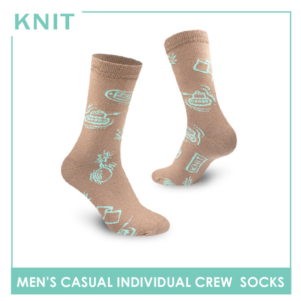 Knit Men's Retro Games Cotton Crew Lite Casual Socks 1 Pair KMC2303