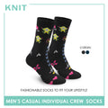 Knit Men's Pixels Cotton Crew Light Performance Socks 1 pair KMC2306