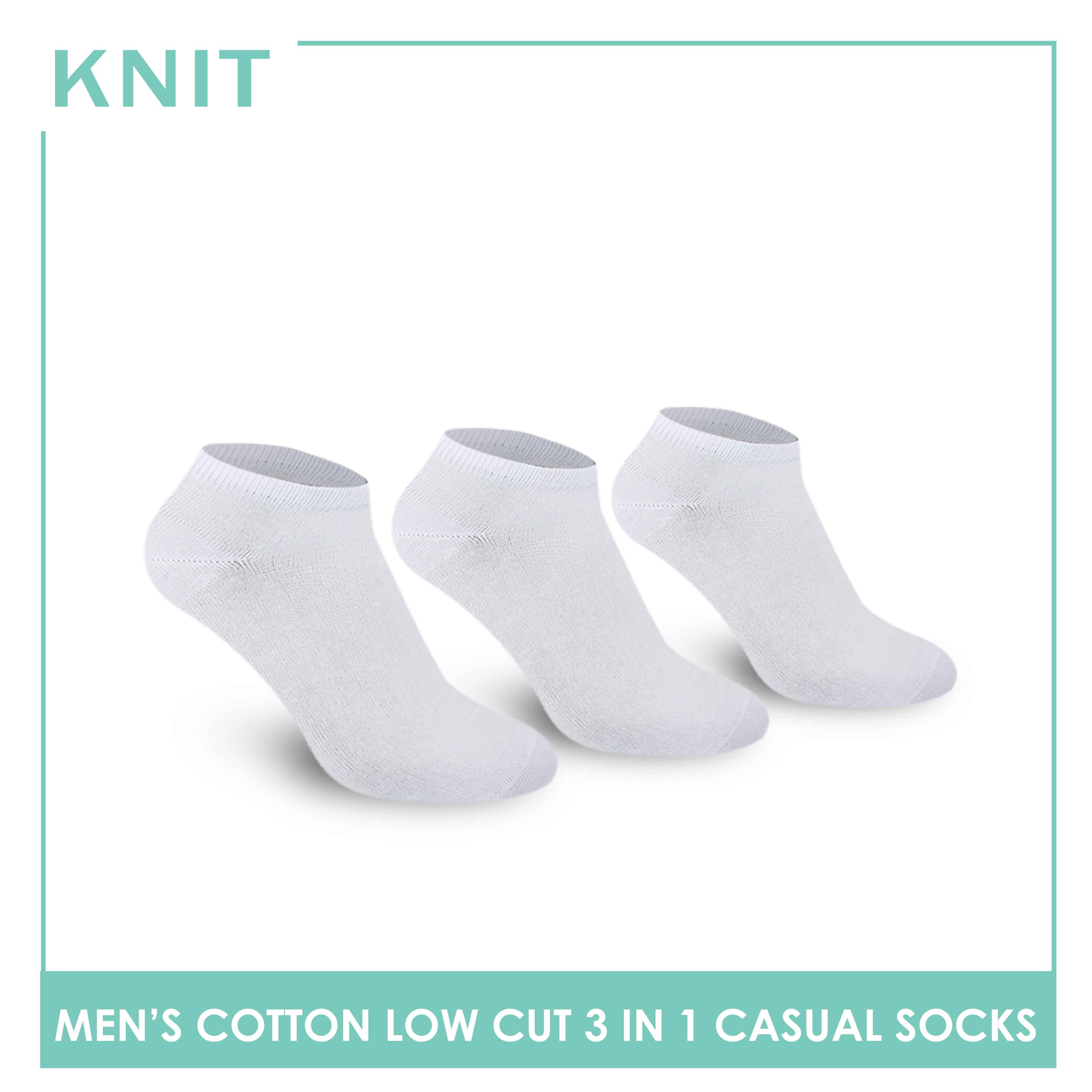 Knit Men’s Cotton Low Cut 3-in-1 Lite Casual Socks KMCKG1 (6694445482089)