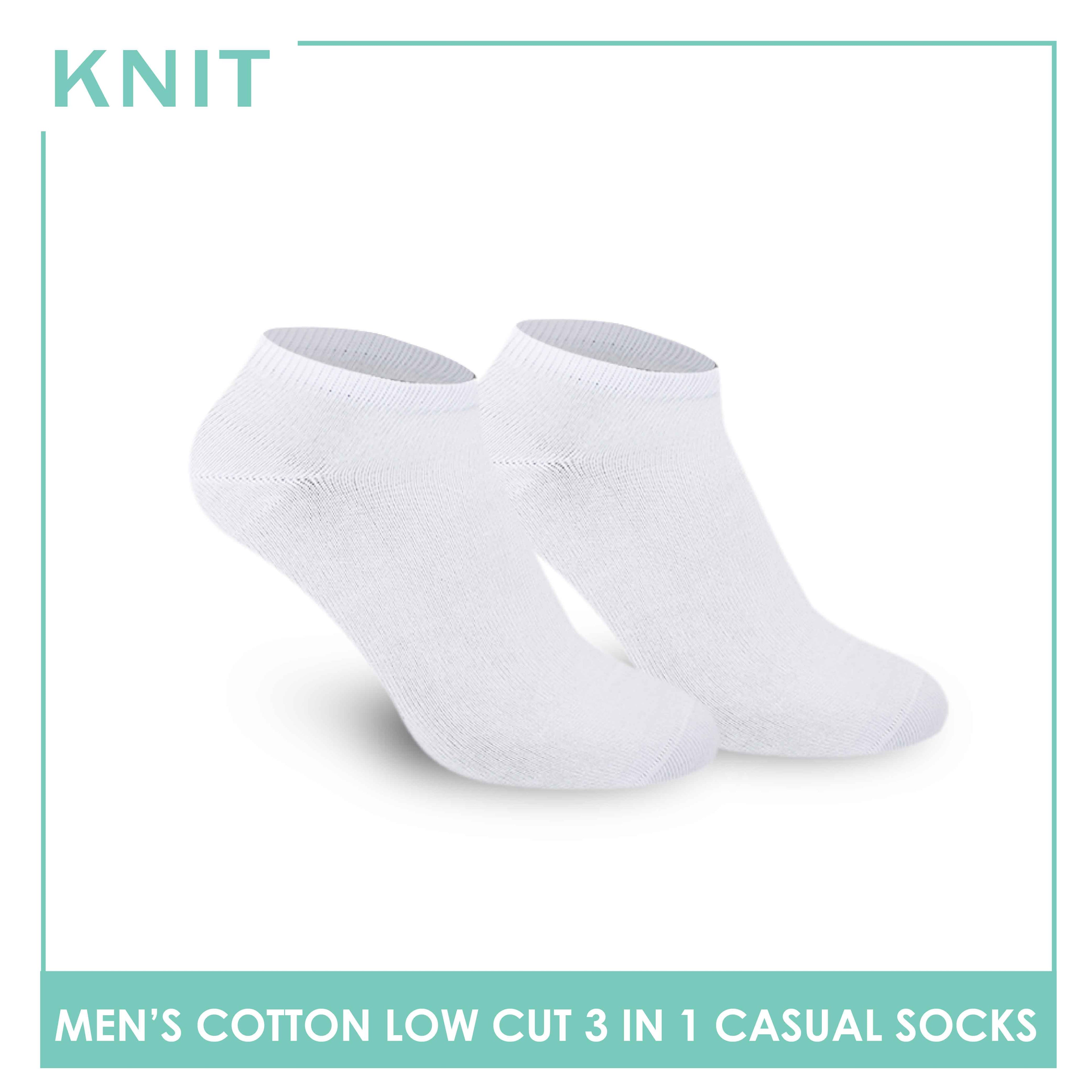 Knit Men’s Cotton Low Cut 3-in-1 Lite Casual Socks KMCKG1 (6694445482089)