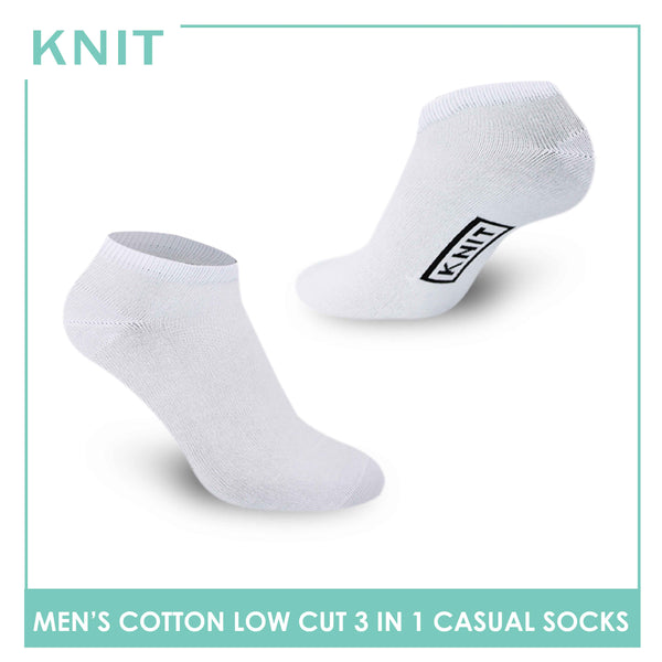 Knit Men’s Cotton Low Cut 3-in-1 Lite Casual Socks KMCKG1 (6694445482089)