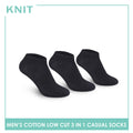 Knit Men’s Cotton Low Cut 3-in-1 Lite Casual Socks KMCKG1 (6694445482089)