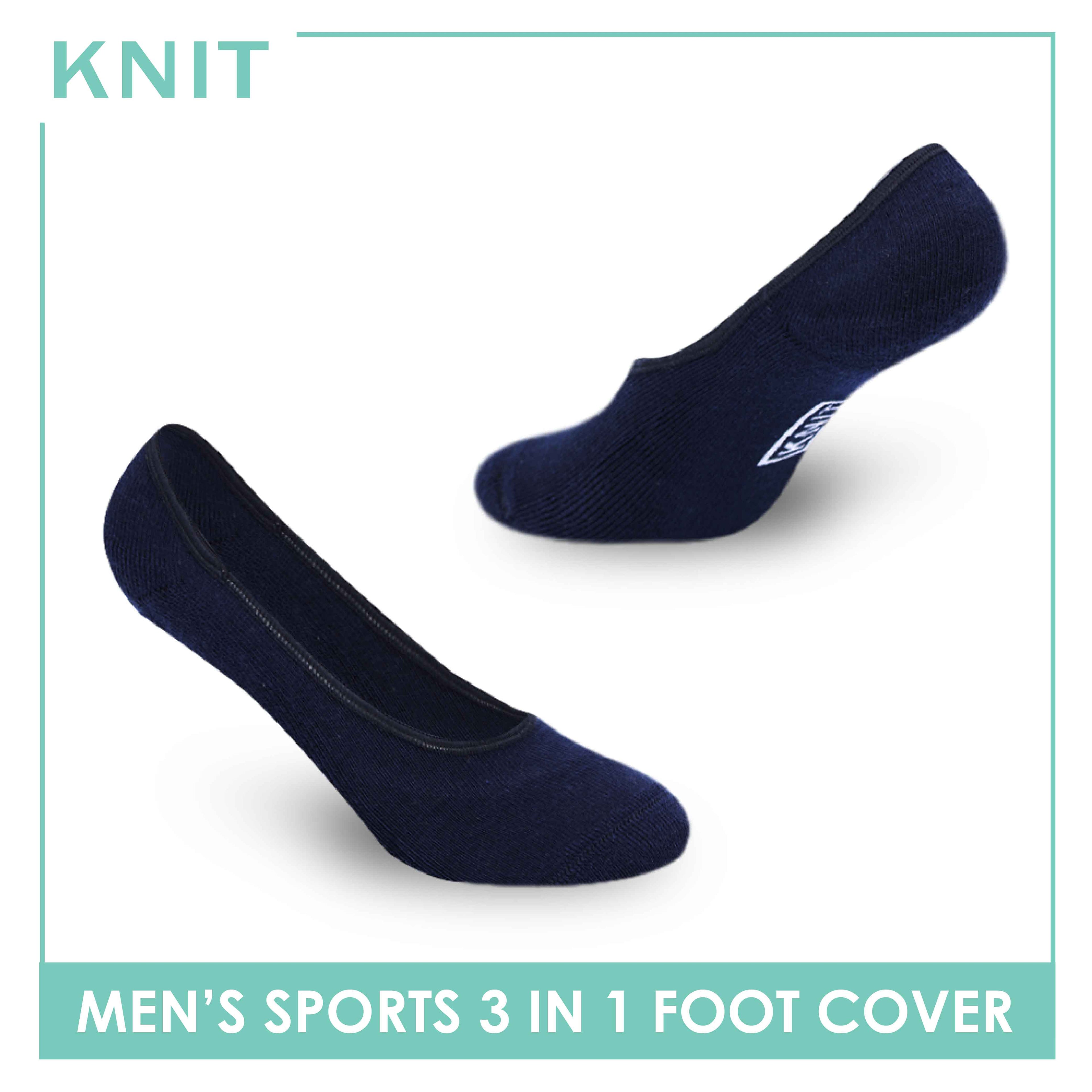Knit Men’s Thick Sports Foot Cover 3 pairs in a pack KMSFKG1